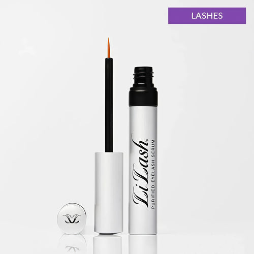 LiLash Purified Eyelash Serum to Grow Longer & Fuller-Looking Lashes - Eyelash Growth Enhancer, Safe for Use with Contacts, Lash Extensions, Sensitive Eyes - Vegan & Cruelty-free (2mL, 90-Day Supply)