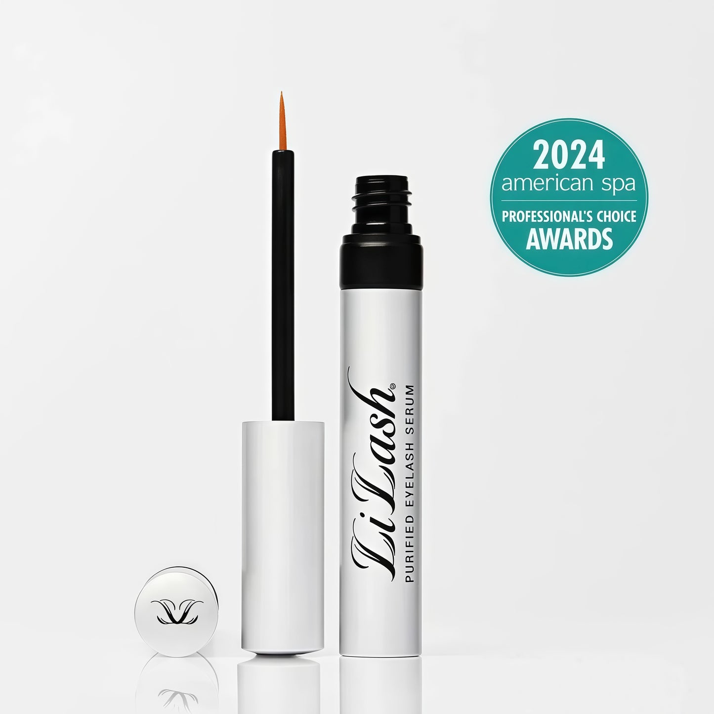 LiLash Purified Eyelash Serum to Grow Longer & Fuller-Looking Lashes - Eyelash Growth Enhancer, Safe for Use with Contacts, Lash Extensions, Sensitive Eyes - Vegan & Cruelty-free (2mL, 90-Day Supply)